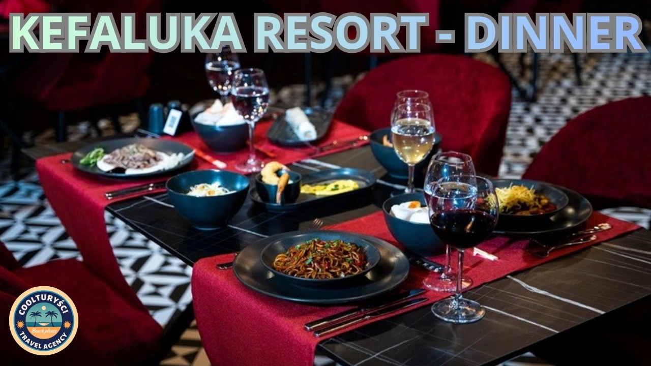 Kefaluka Resort - Kolacja,czy były Polish Pierogi?😁