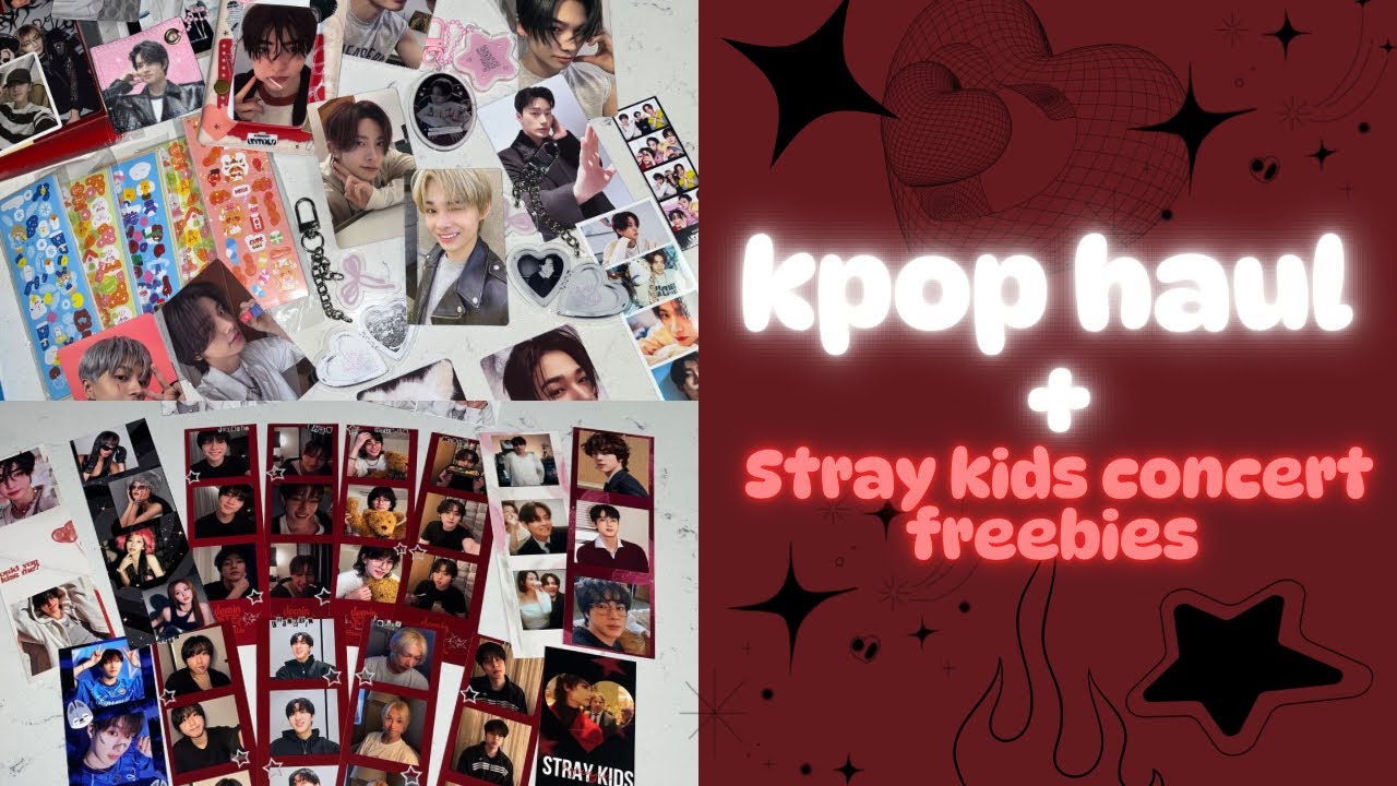 Kpop haul + stray kids freebies ideas