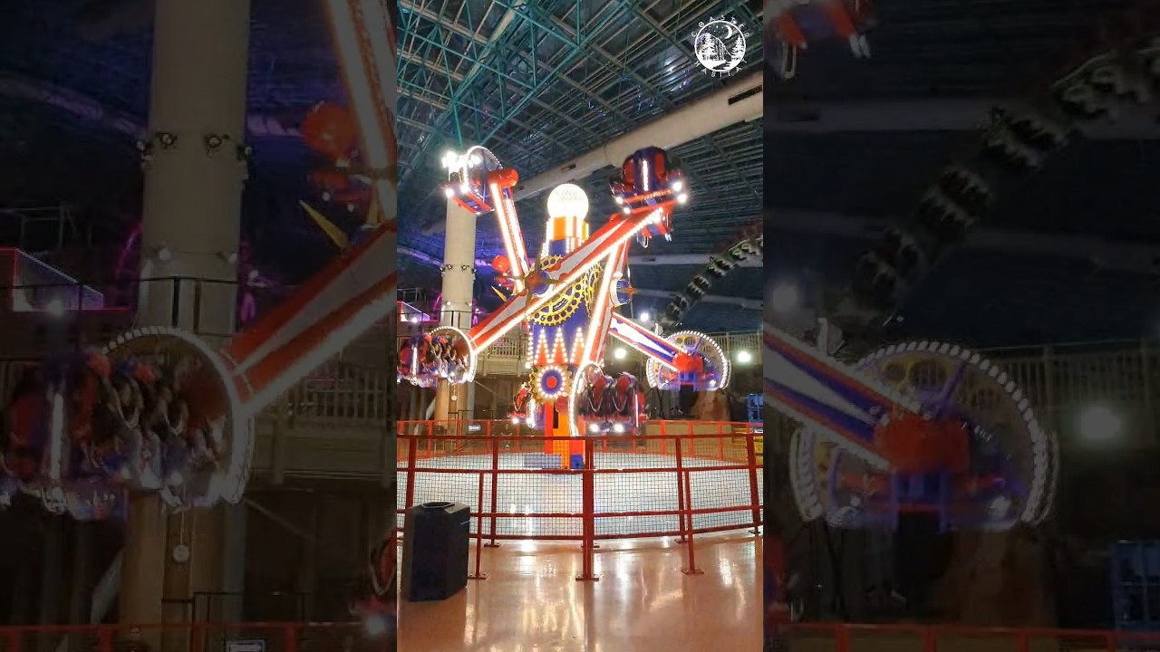 Would you go on this INSANE indoor thrill ride!? NebulaZ at AdventureDome Las Vegas #shorts