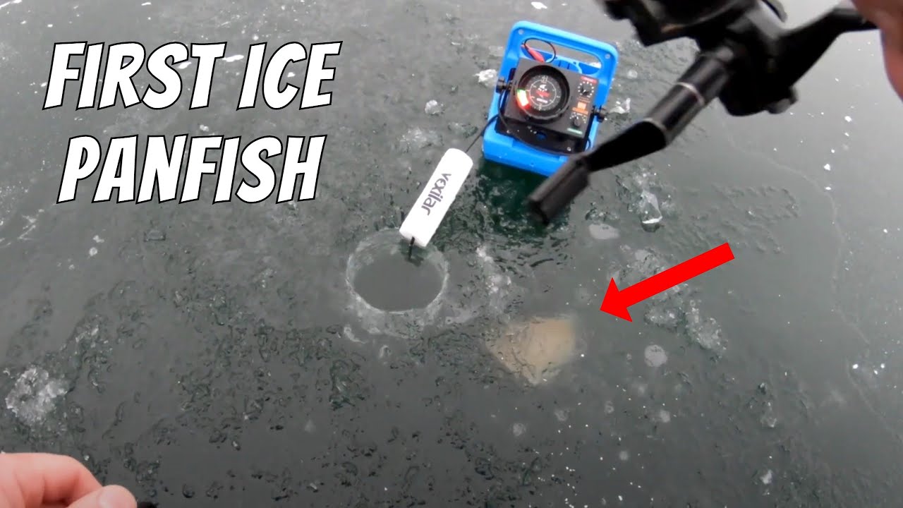 Searching for Big First Ice Panfish on Crystal Clear Ice (Testing Vexilar FL-8SE)
