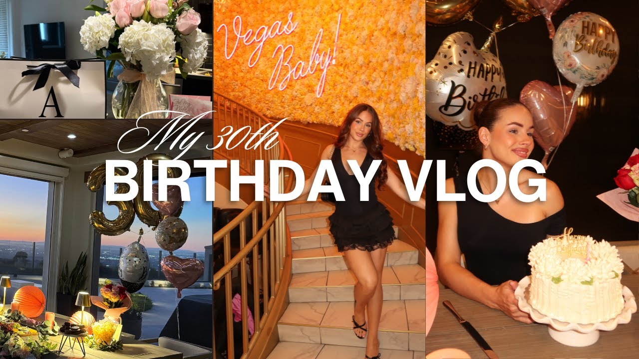MY 30TH BIRTHDAY VLOG ❥ Las Vegas, luxury hotels, museums, dinners, and money!!