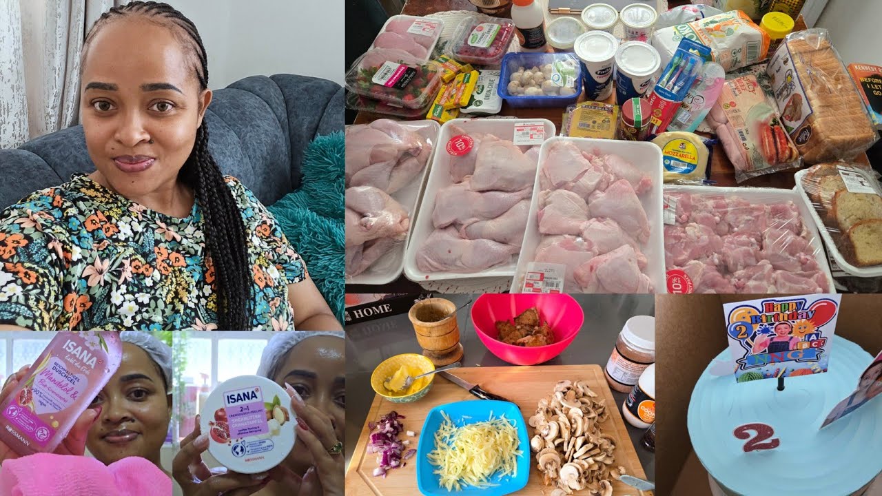 WEEKLY VLOG//COOKING//GROCERY HAUL//SELF-CARE//CLEANING//B-DAY CELEBRATION