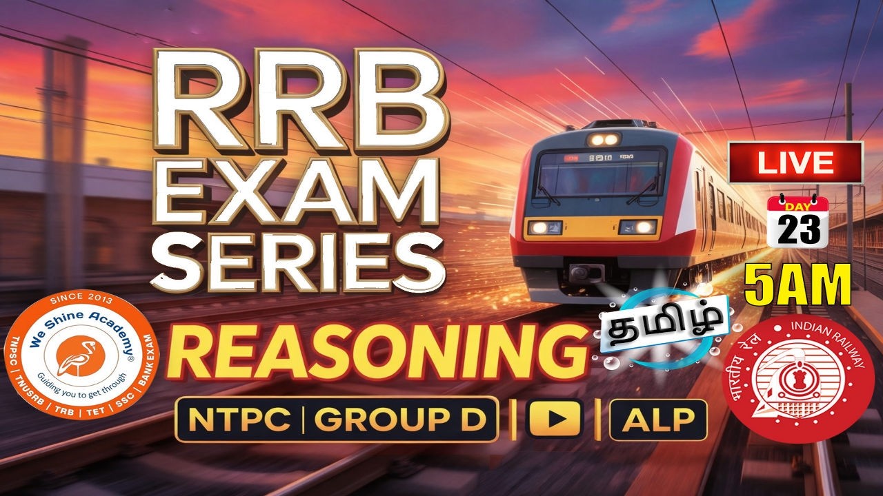 RRB NTPC Graduate REASONING - Puzzles | Day-18 Full Practice Session | We Shine Academy#tnpsc