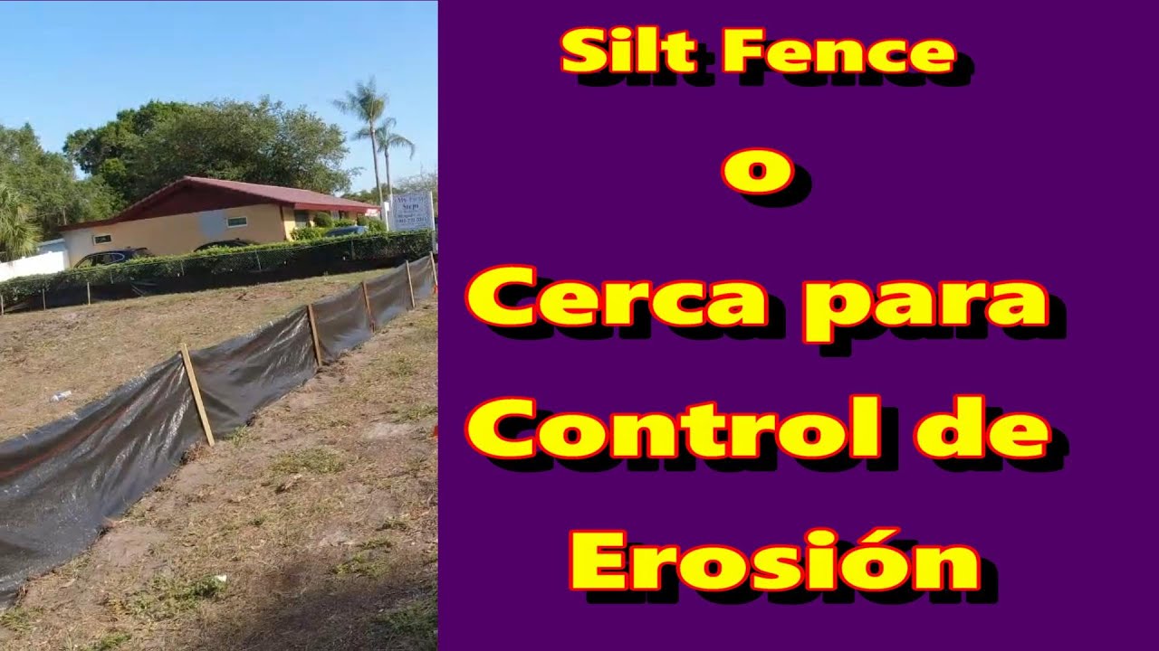 🔰🔰🔰Silt fence o Cerca para Control de Erosión🔰🔰🔰