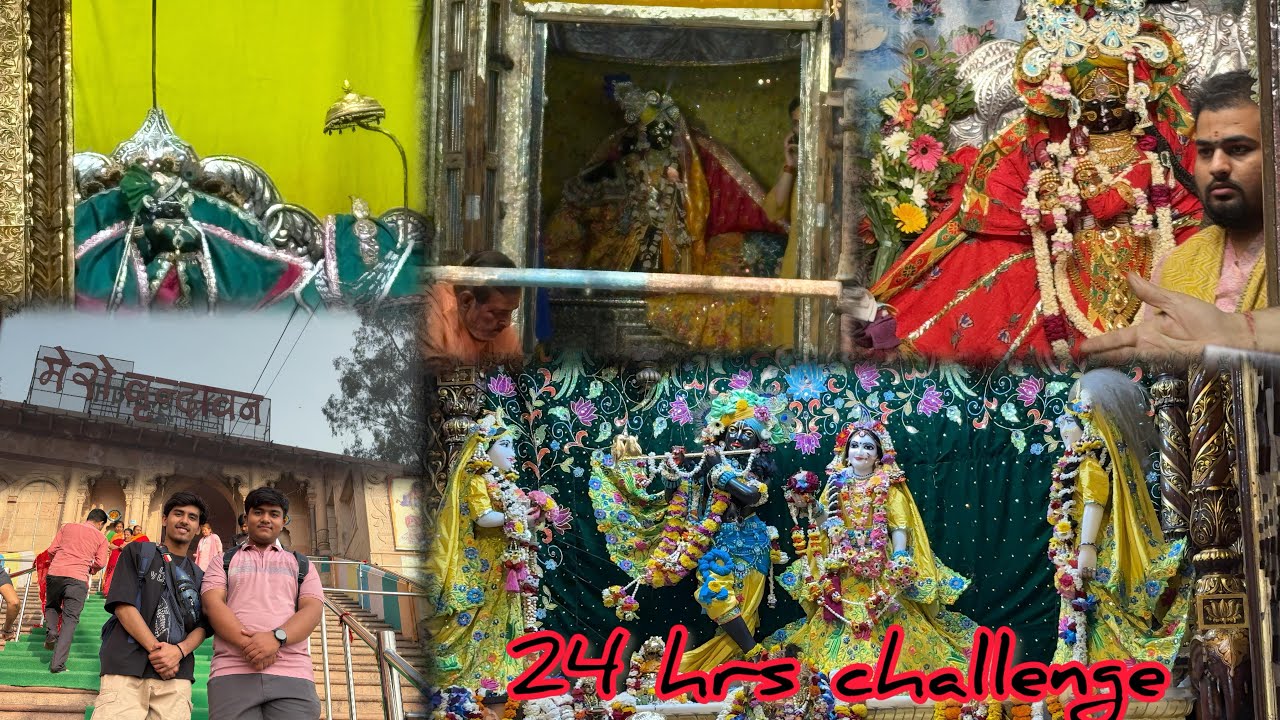 24 hrs mai Barsana Vrindavan complete tour❤️|| 24hrs challenge || Barsana and Vrindavan|| travel 🤍
