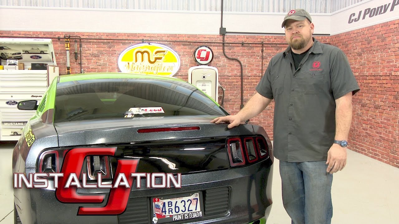 Mustang Decklid Panel Smooth Black 2010-2014 Installation