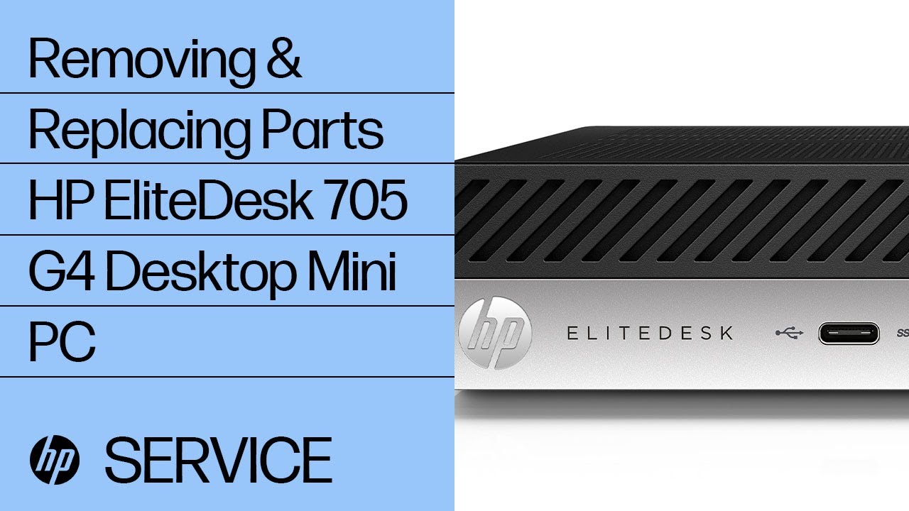 Service Teardown: HP EliteDesk 705 G4 remove & replace parts | HP Computer Service | HP Support