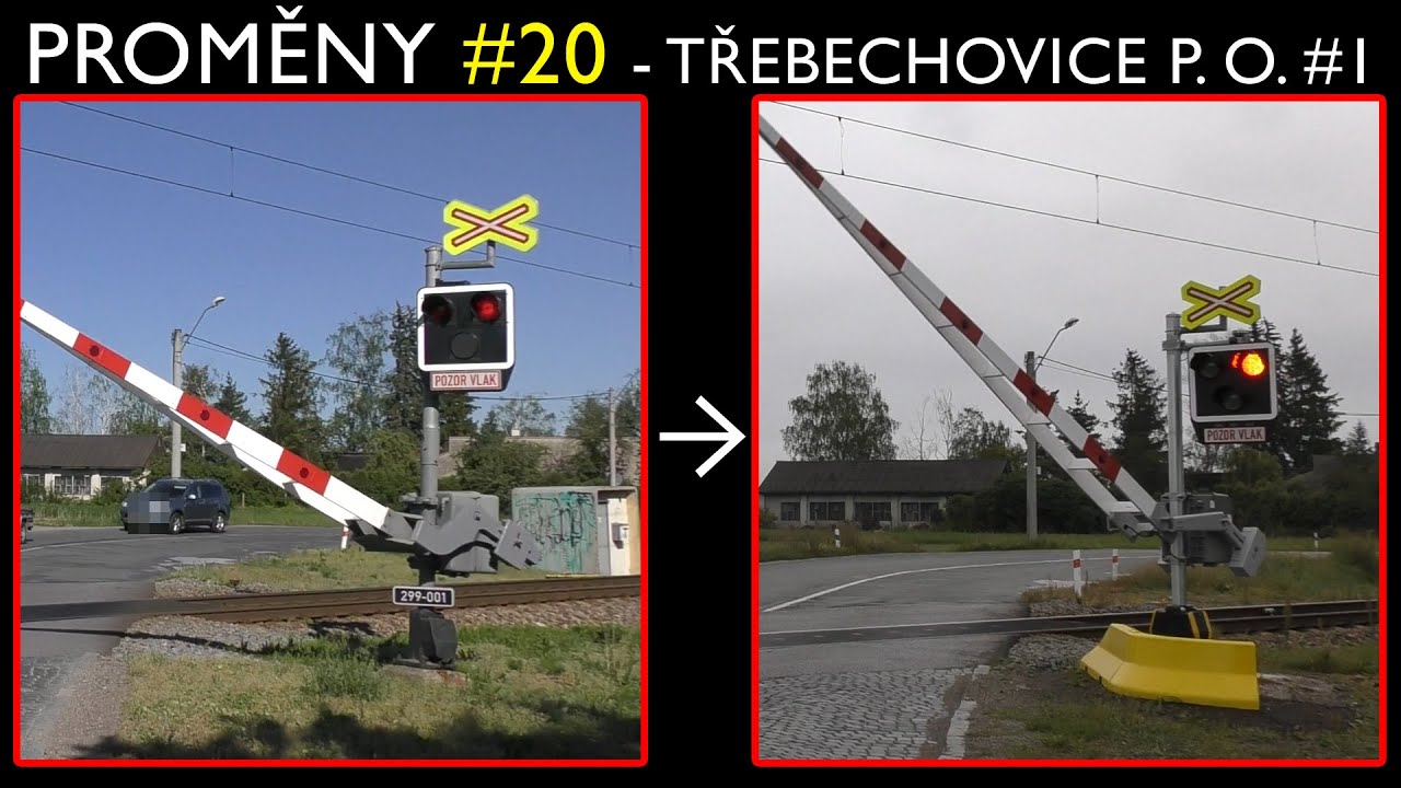 Proměny železničních přejezdů #20 - Třebechovice p. O. #1 (2018 - 2019) / Railroad crossing changes
