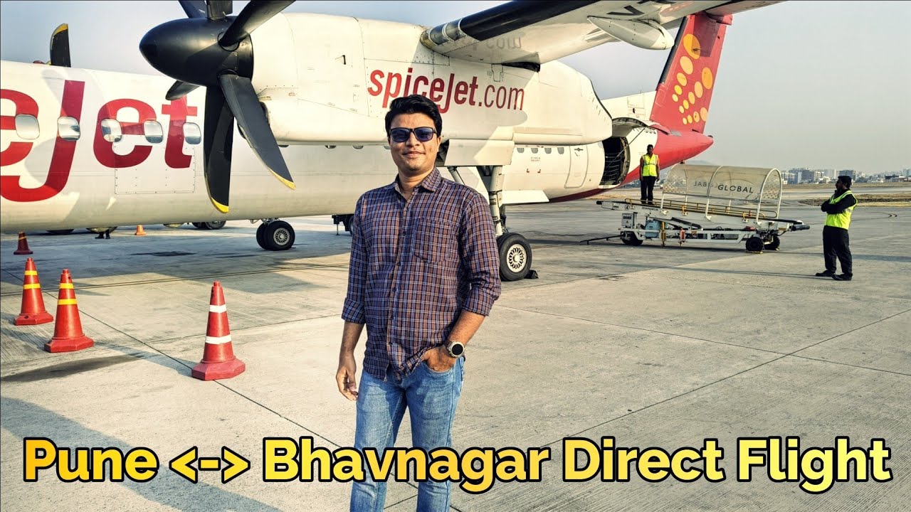 Pune to Bhavnagar Flight | Bhavnagar to Pune Flight Vlog by Hardikkumar-HRK