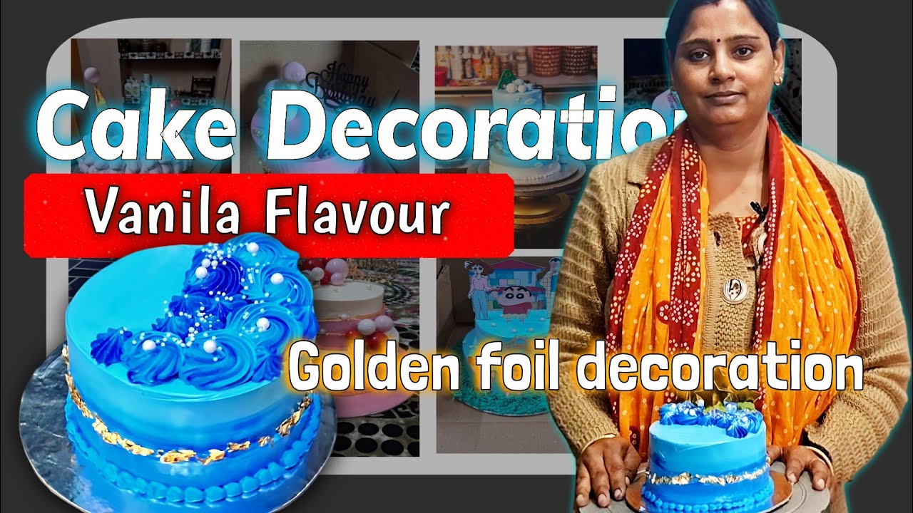 Simple Cake Decoration at Home | Easy & Beautiful Cake Design | Jyoti's Bake and Cook