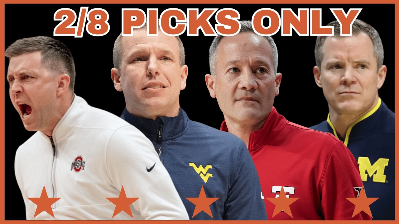 College Basketball PICKS ONLY - Sunday, February 8th | TCE Trims