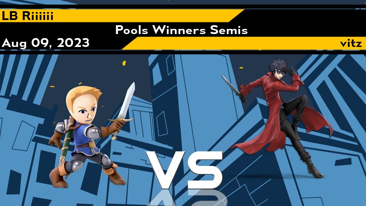 Xeno304 Pools Winners Semis - Riiiiii (Mii Swordfighter) vs vitz (Joker Red) - Smash Ultimate