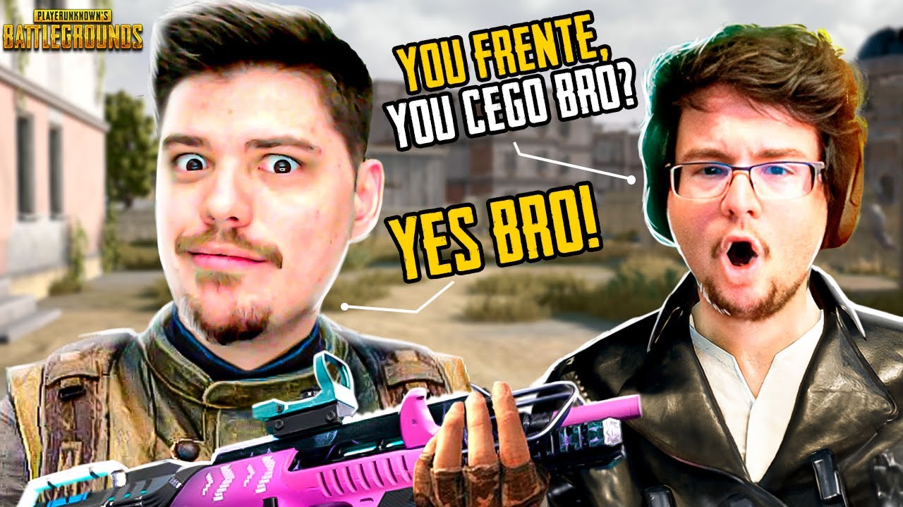 NETENHO E TECNOSH AMASSANDO NO PUBG E NO INGLÊS!! 🤣