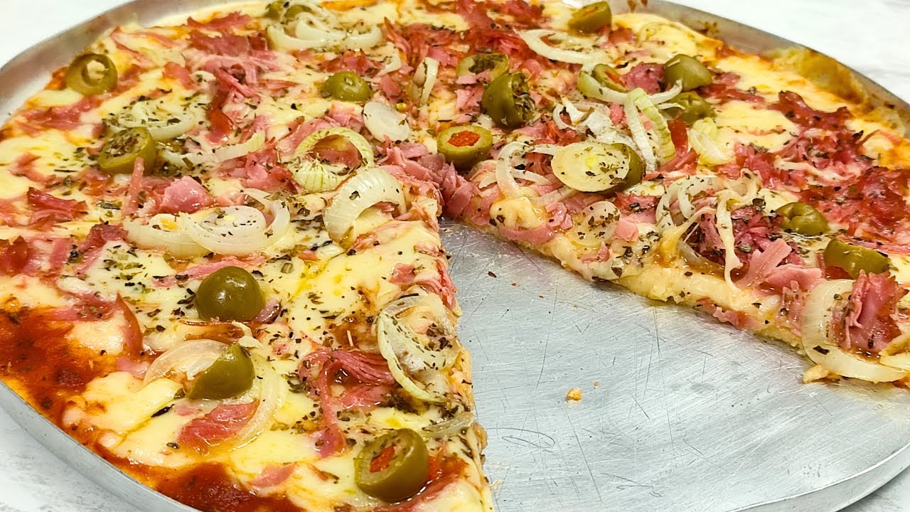 PIZZA DE LIQUIDIFICADOR FEITA EM MINUTOS |#kdeliciacozinha