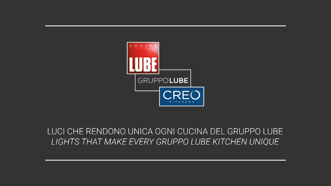 Luci che rendono unica ogni cucina del Gruppo LUBE