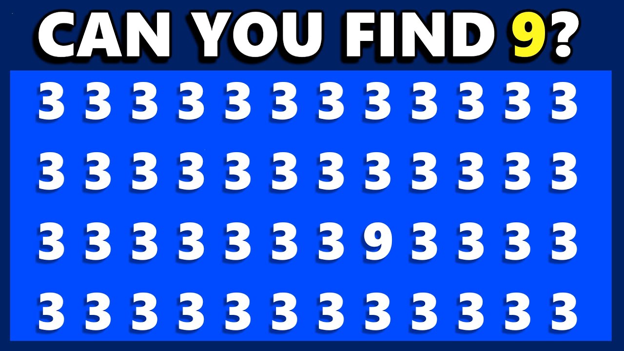 Challenge Your Vision: Spot the Odd Numbers in this Puzzle Quiz!