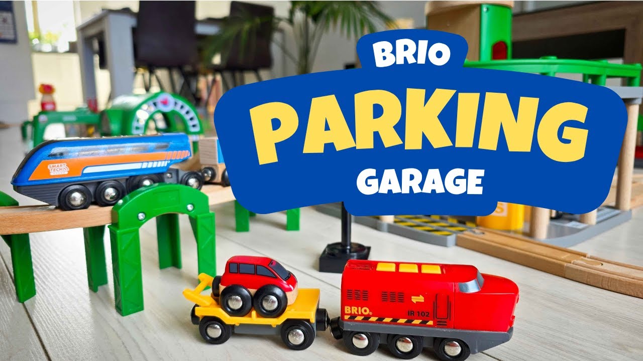 Let’s Build! 🏗️ BRIO Parking Garage 🚗 & Container Crane 🏢 for Kids 👧👦