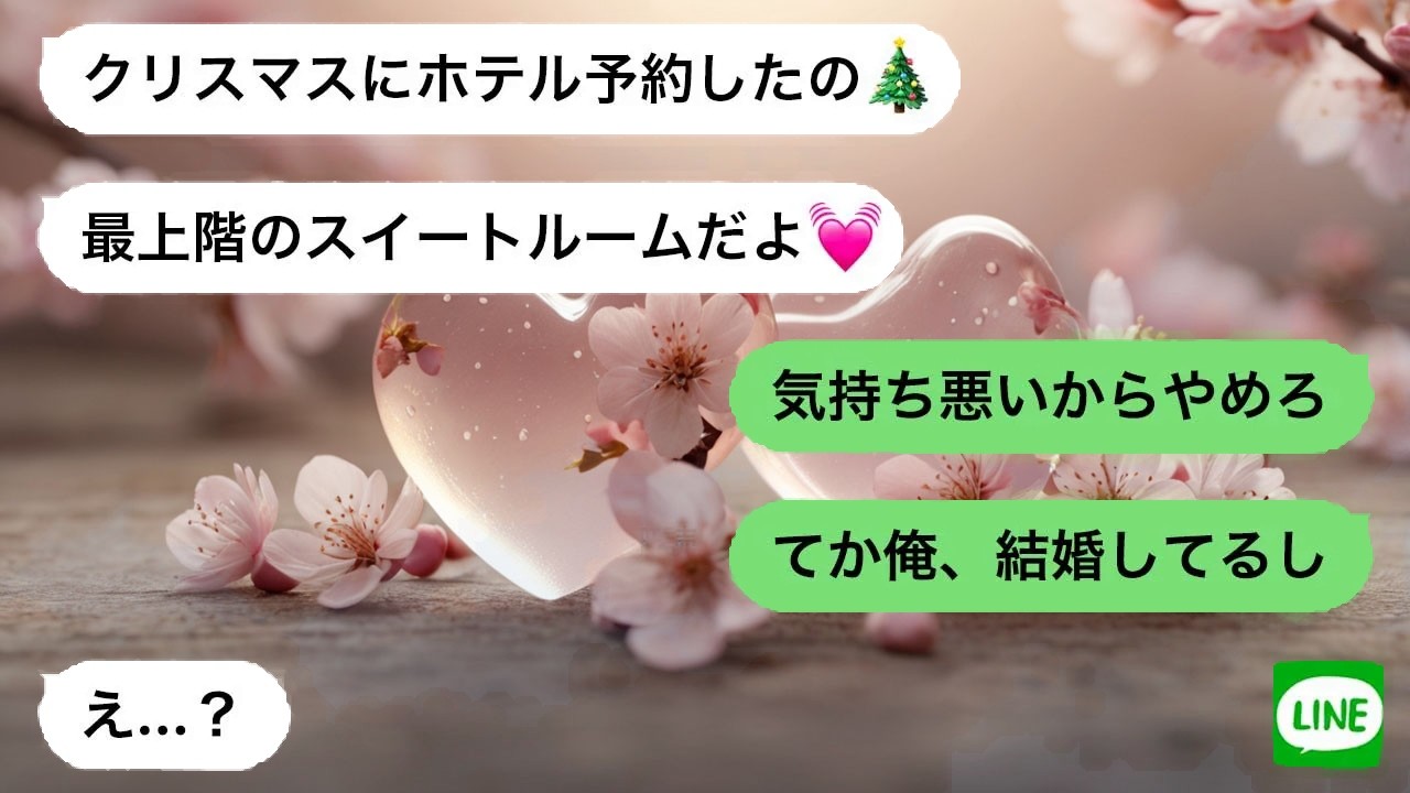 【LINE】 独り相撲の女性へ結婚報告。予約済みの夜が静かに崩れる