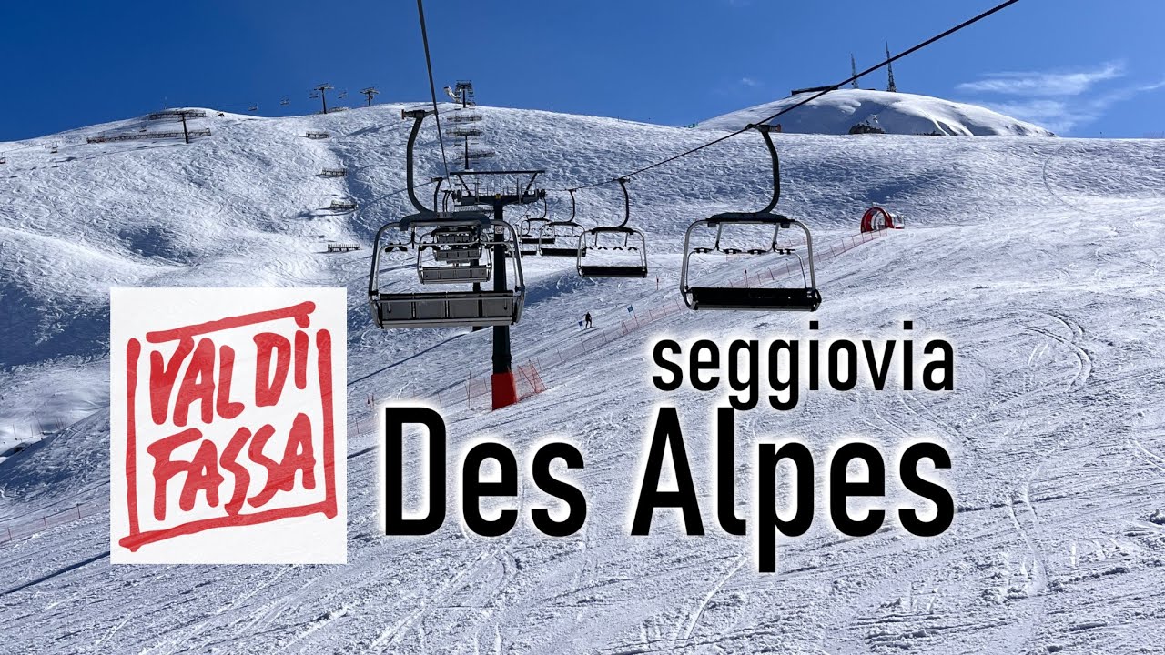 Seggiovia (n. 152) Des Alpes al Col Rodella #valdifassa #campitello #dolomitisuperski