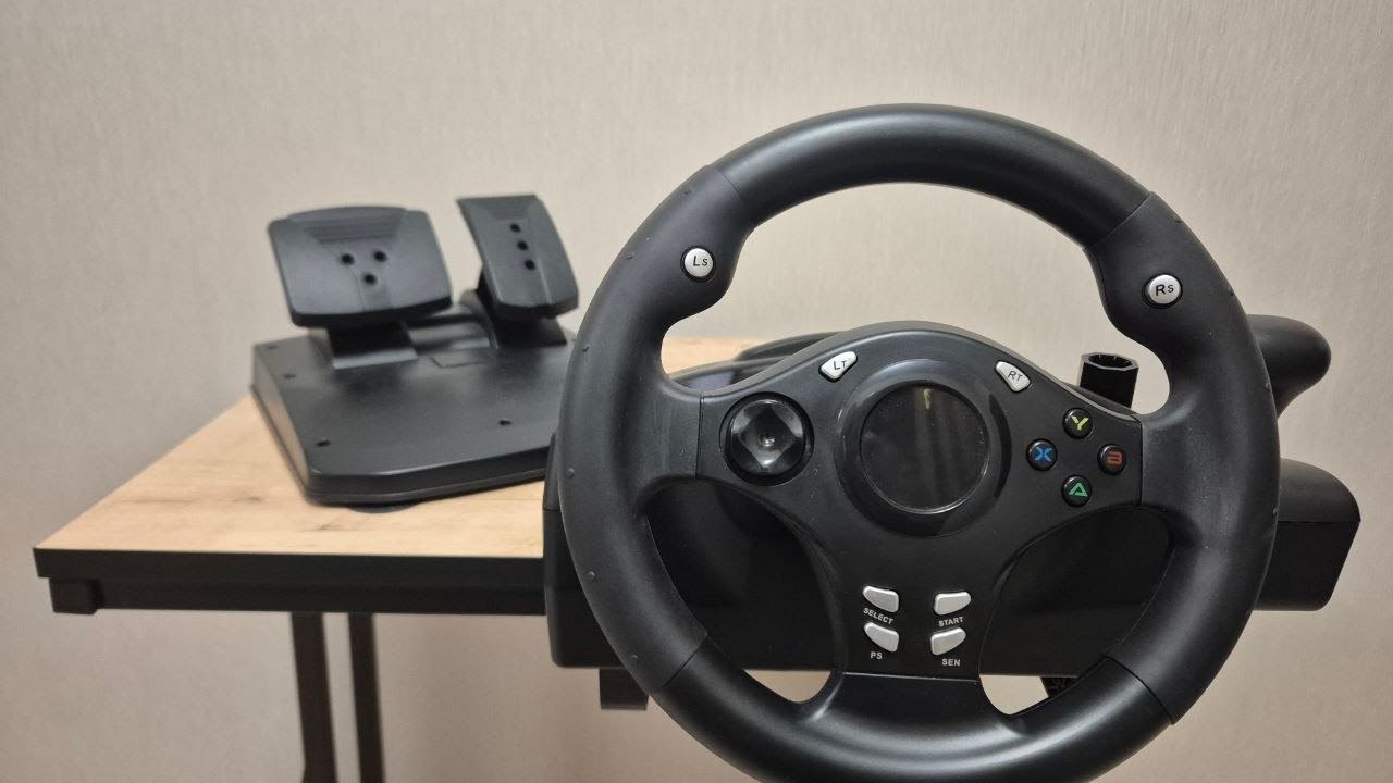 Обзор игрового руля из магазина Чижик.