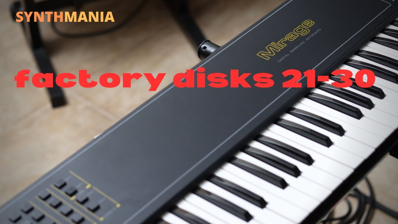 Ensoniq Mirage (1984) - classic factory disks 21-30