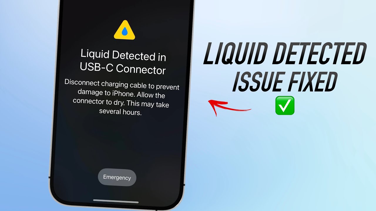 How to Remove Liquid From iPhone Charging Port!