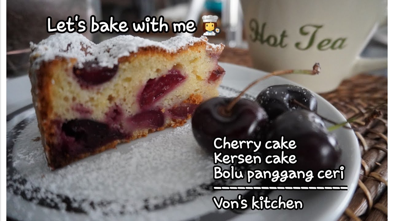 Cherry cake || Kersen cake || Bolu panggang cherry || VK139