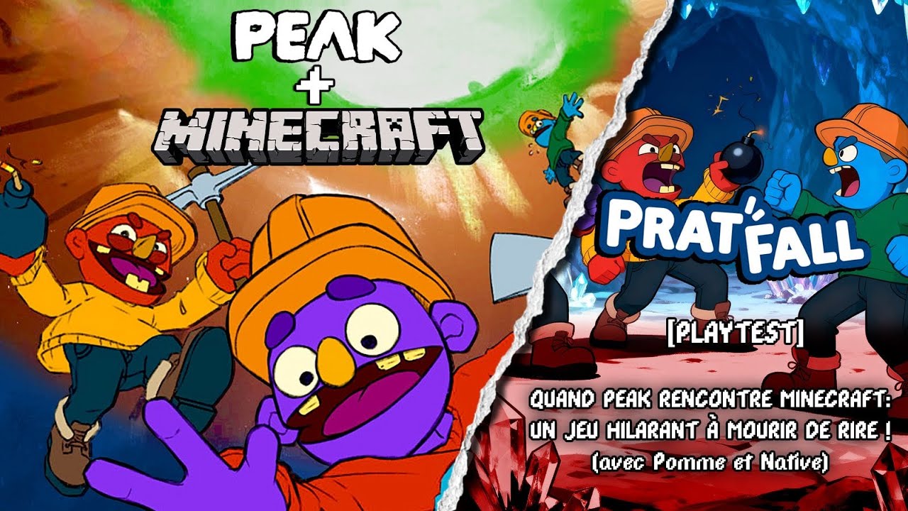 Quand PEAK rencontre MINECRAFT: un JEU HILARANT à MOURIR DE RIRE ! - PRATFALL [PLAYTEST]