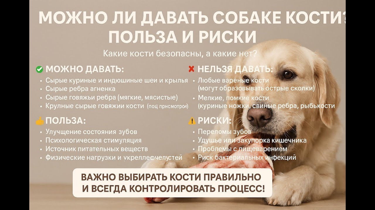 Какие кости можно давать щенкам и взрослым собакам и какая от них польза