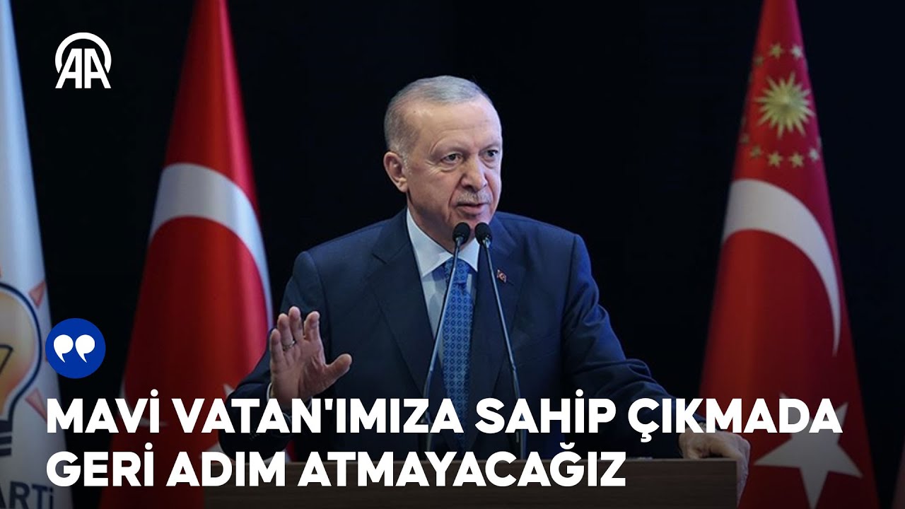 Cumhurbaşkanı Erdoğan: Mavi Vatan'ımıza sahip çıkmada geri adım atmayacağız