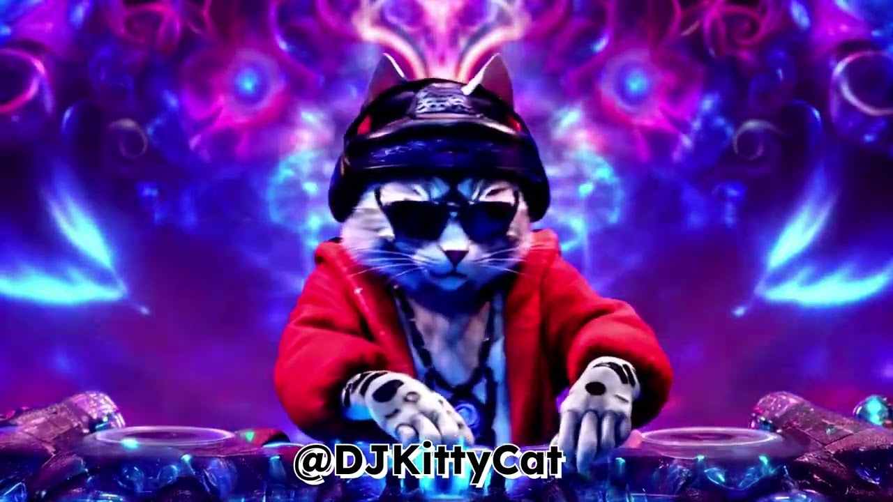 trance music DJ kitty cat