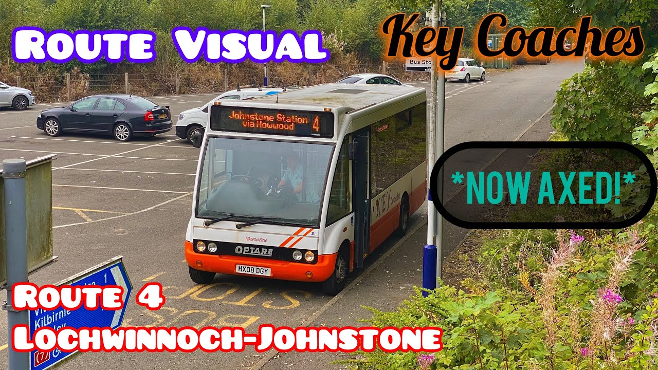 *Now Axed* Route Visual | Route 4 Johnstone-Lochwinnoch | Key Coaches
