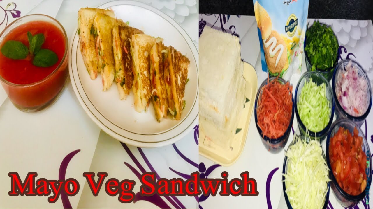 How to Make Mayo Veg Sandwich.......Sabzi wala sandwich