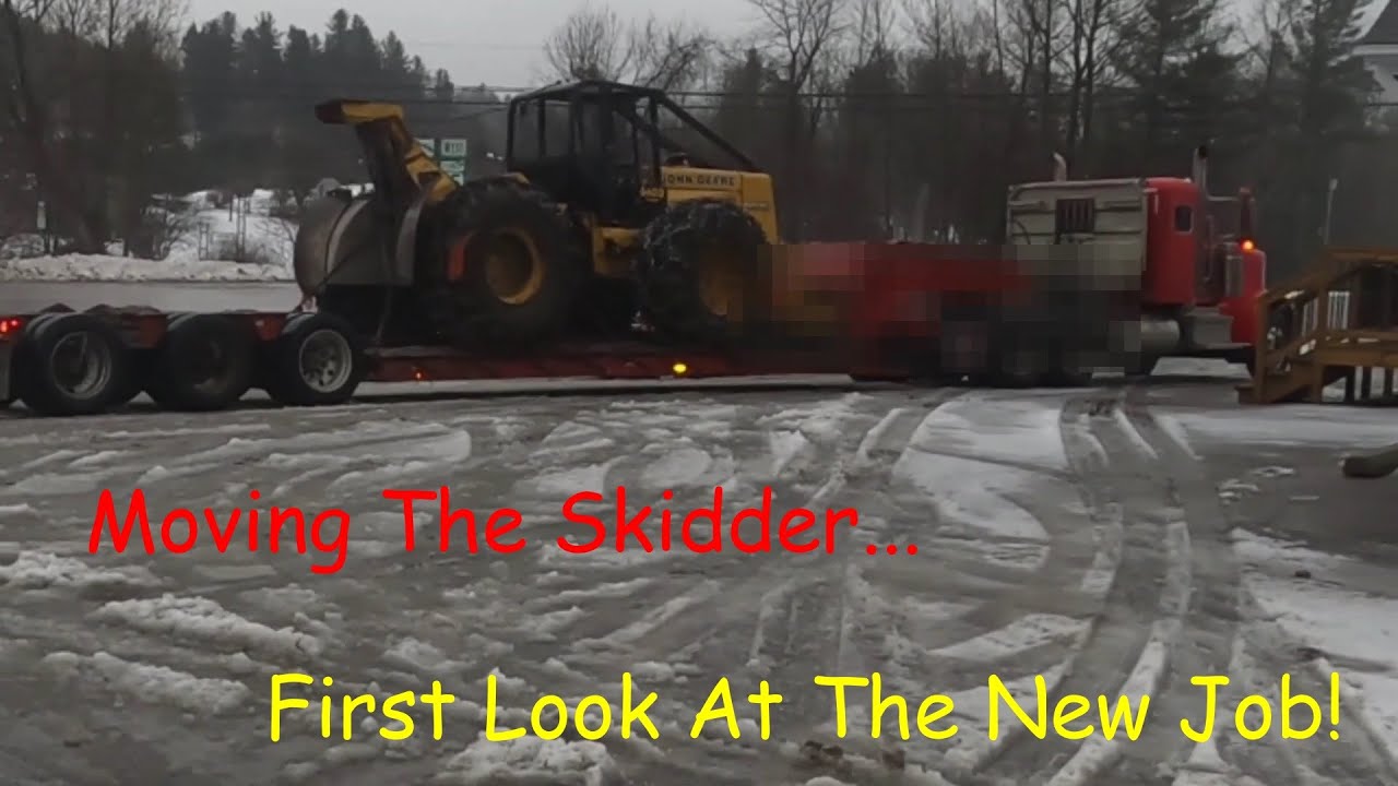 Skidder Moving Day, First Look At The New Logging Job
