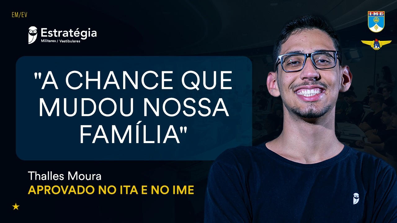 Ele só precisava de uma oportunidade e essa chance levou ele ao ITA