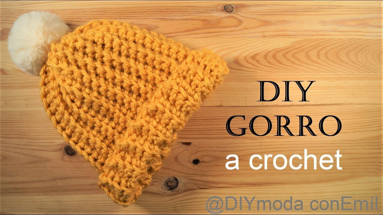 Gorro tejido a crochet paso a paso para principiantes