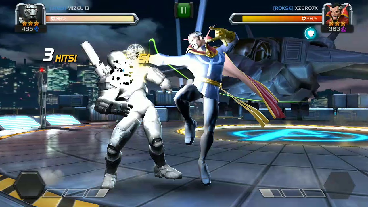 MARVELS:WAR MACHINE VS DOCTOR STRANGE.