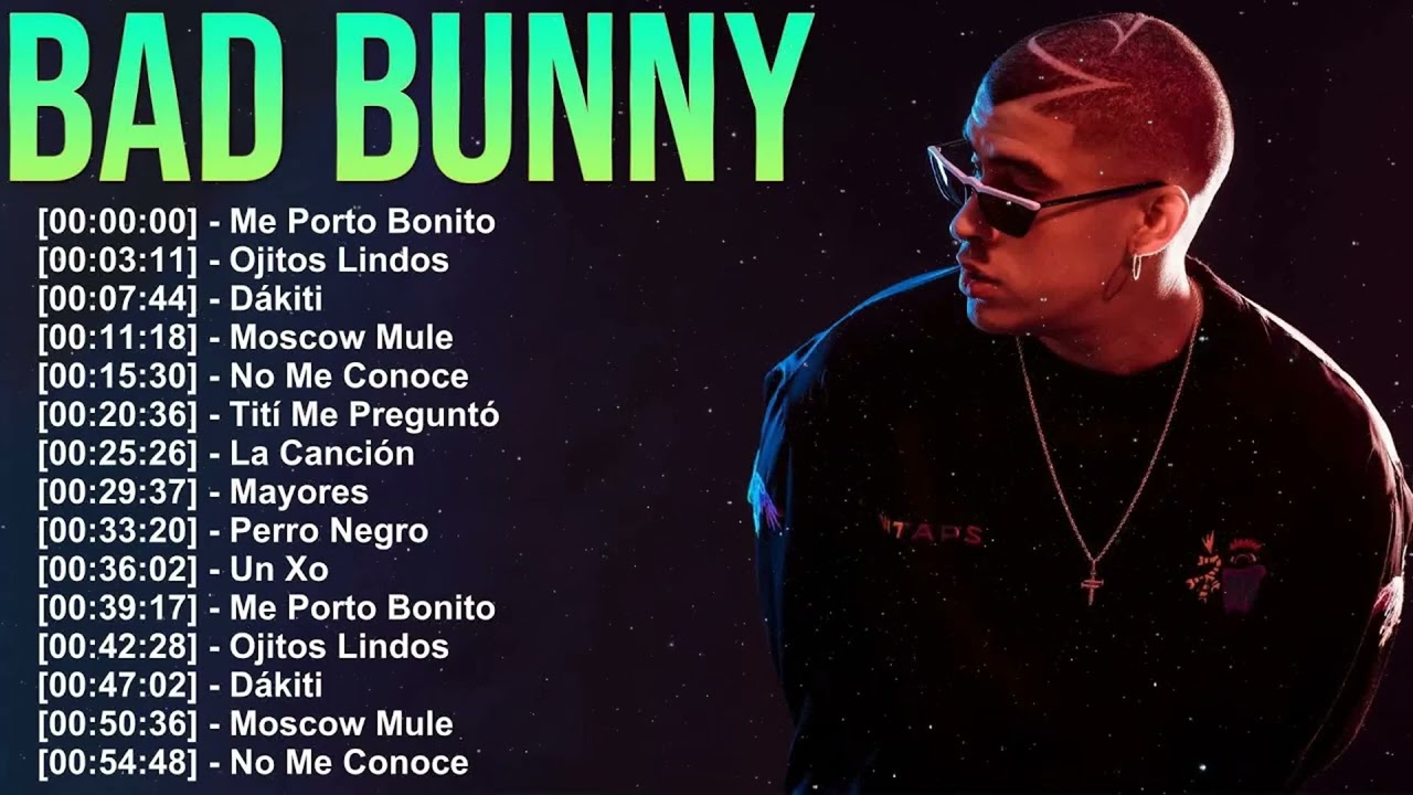 Bad Bunny 🌟 2025 Latin Trap Magic 💿 Full Album of Powerful Song