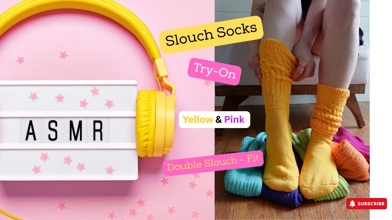 ASMR New* Slouch Socks Try-ON