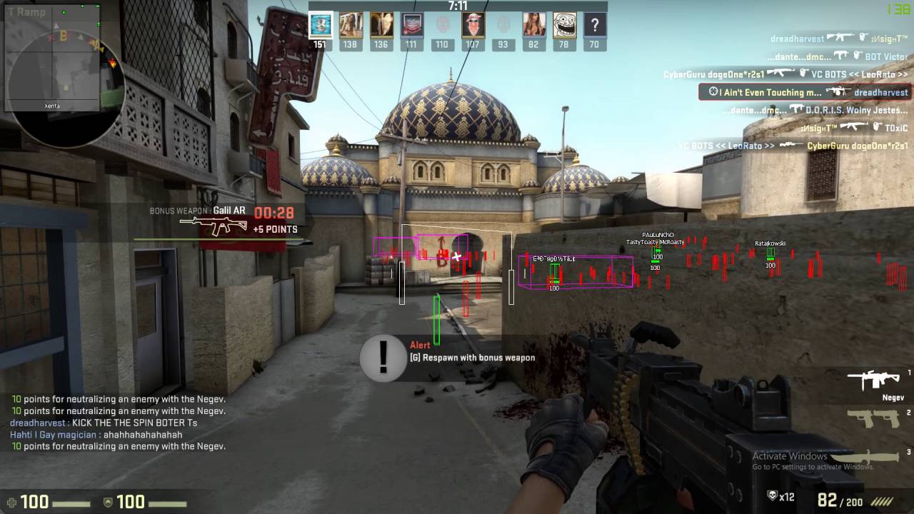 CS:GO Aimbot, Walkbot etc. cheating. [external chet]