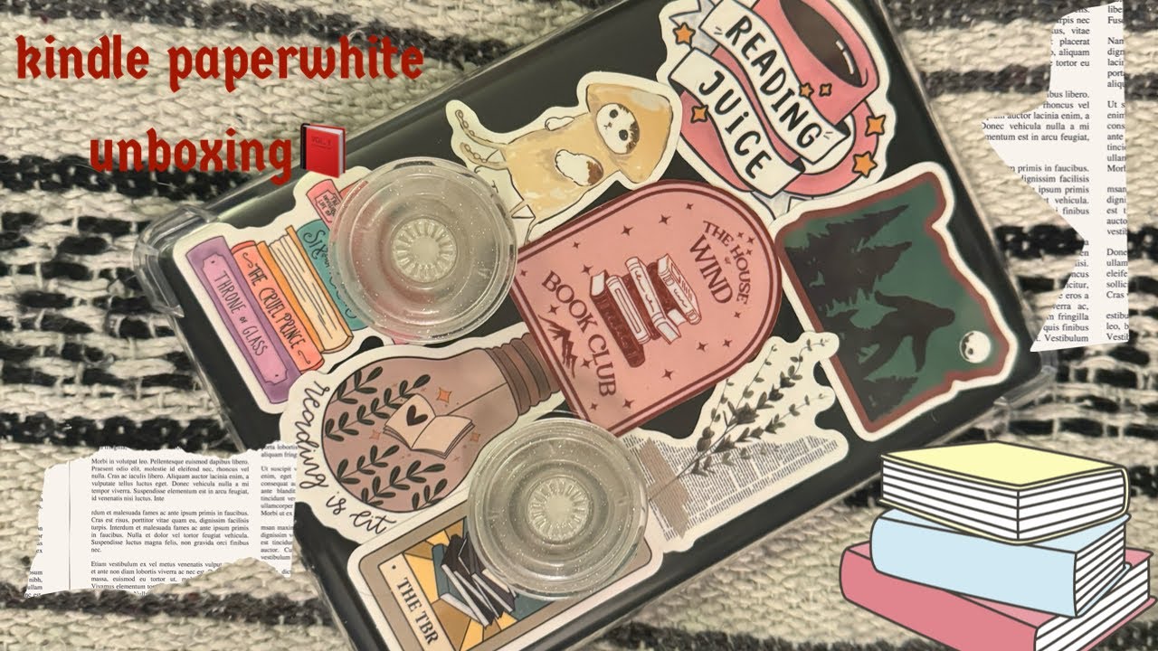 kindle paperwhite 2023 unboxing/decorating/setup