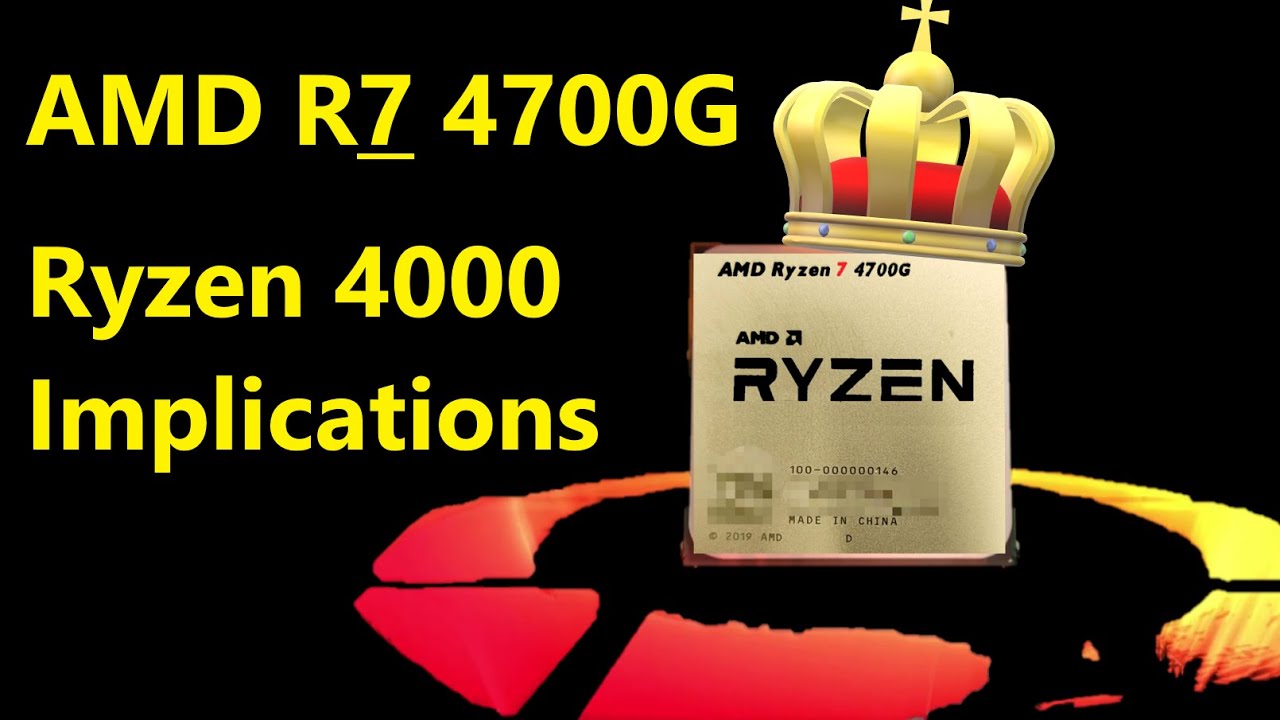 AMD R7 4700G: The Start of AMDomination, and Milking...