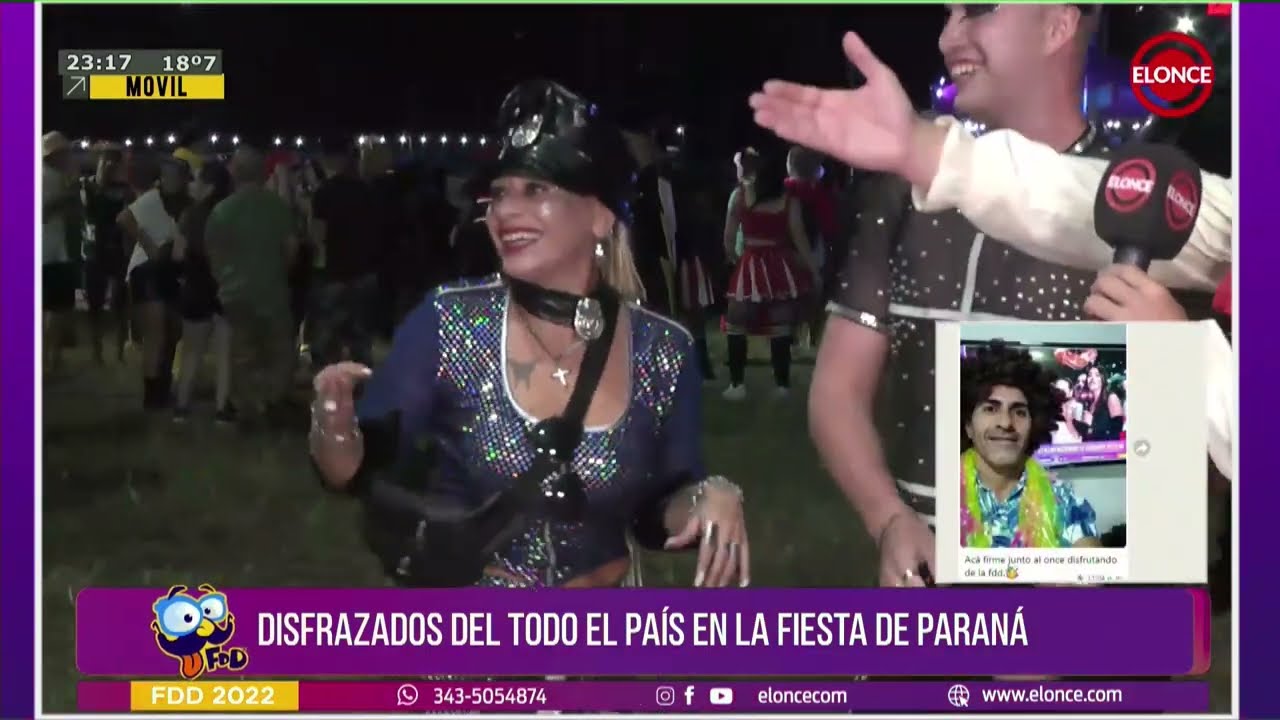 Paraná: los disfrazados que posaron para Elonce en la Fiesta