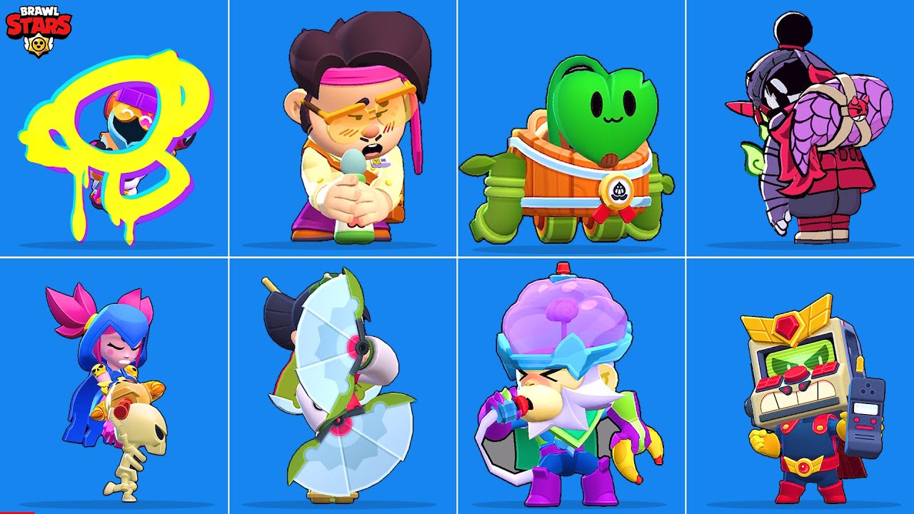 Brawl Stars: New April 2025 Update - All Skins Winning and Losing Animation
