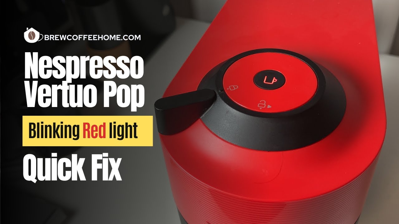 Nespresso Vertuo Pop дважды мигает красным индикатором и не заваривает кофе — быстрое решение