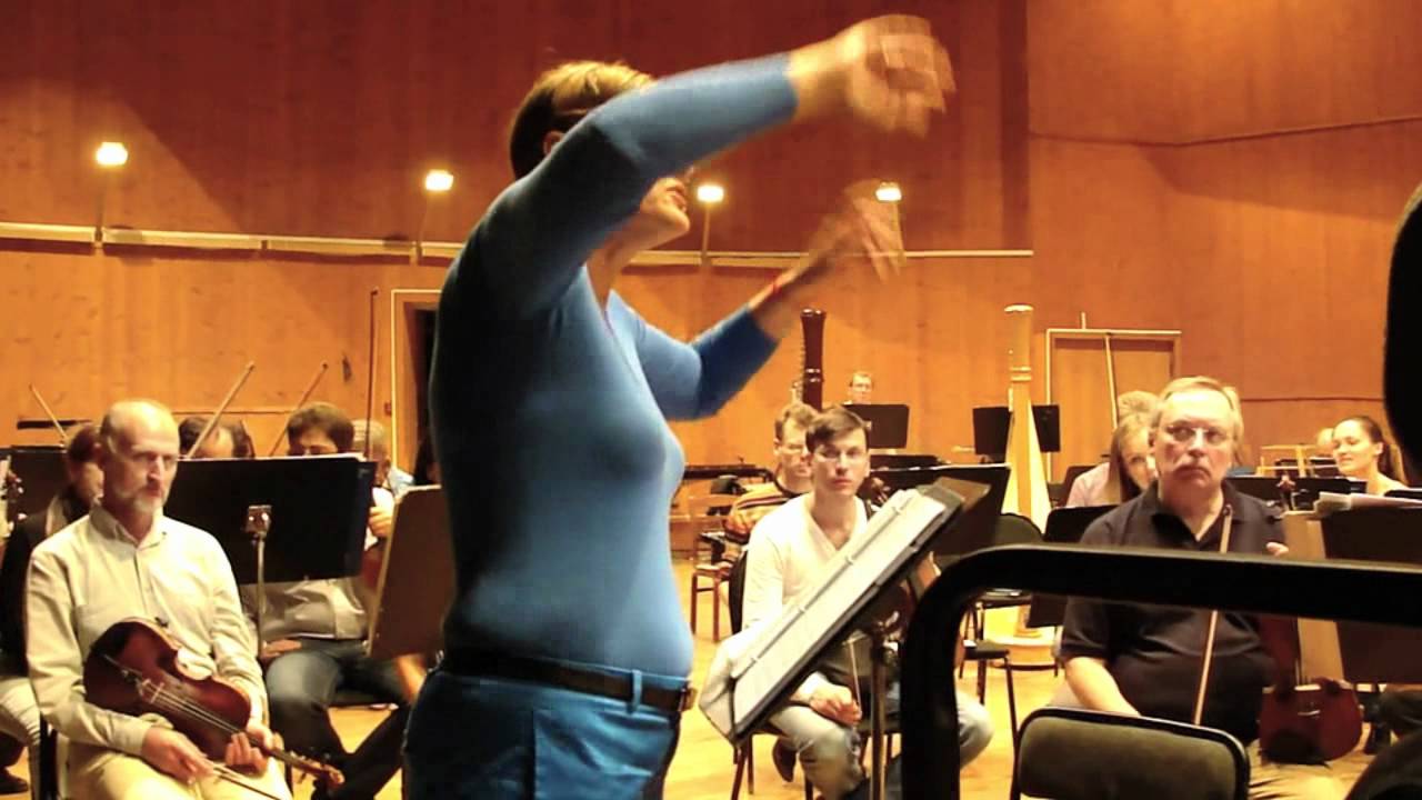 V.Kasarova rehearsal in Moscow.
