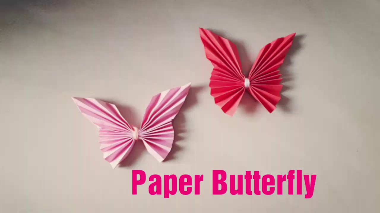 How to make Paper Butterfly/ Origami/ Paper Craft Ideas/ Creative Corner