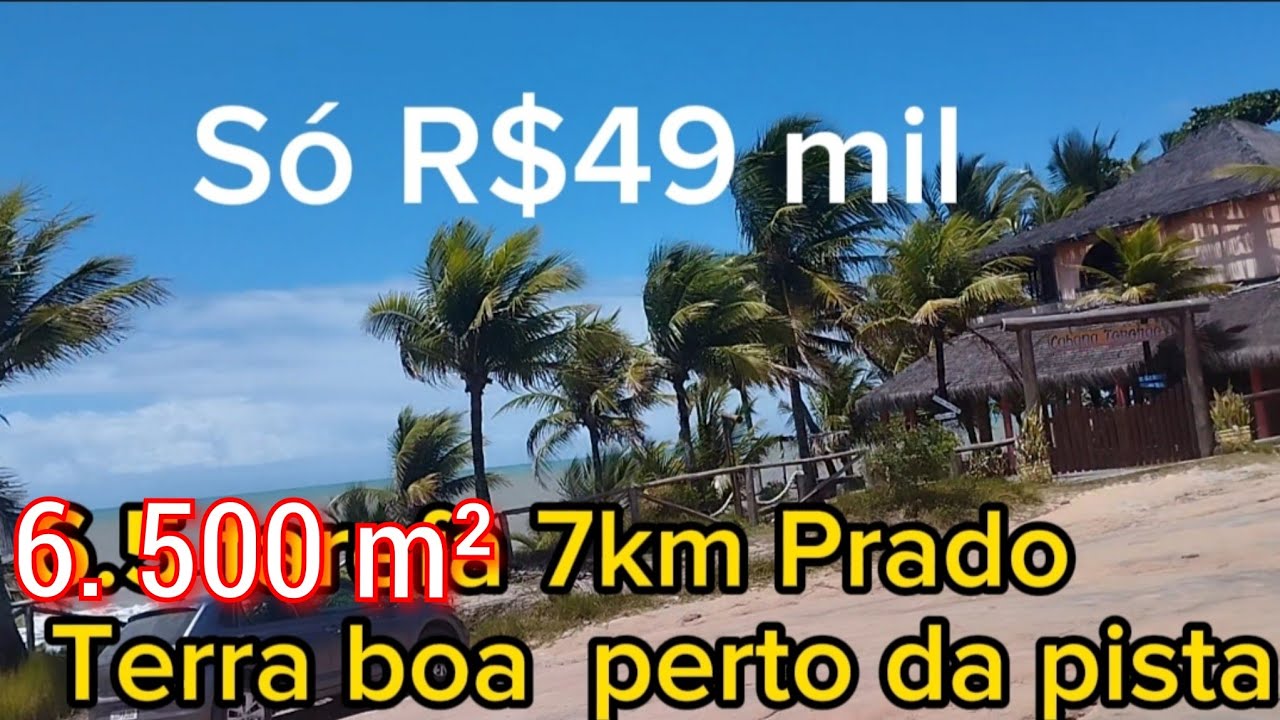 Vendo Sítio no lugar turístico só R$49 mil perto do asfalto e das mais belas praias do Prado-BA