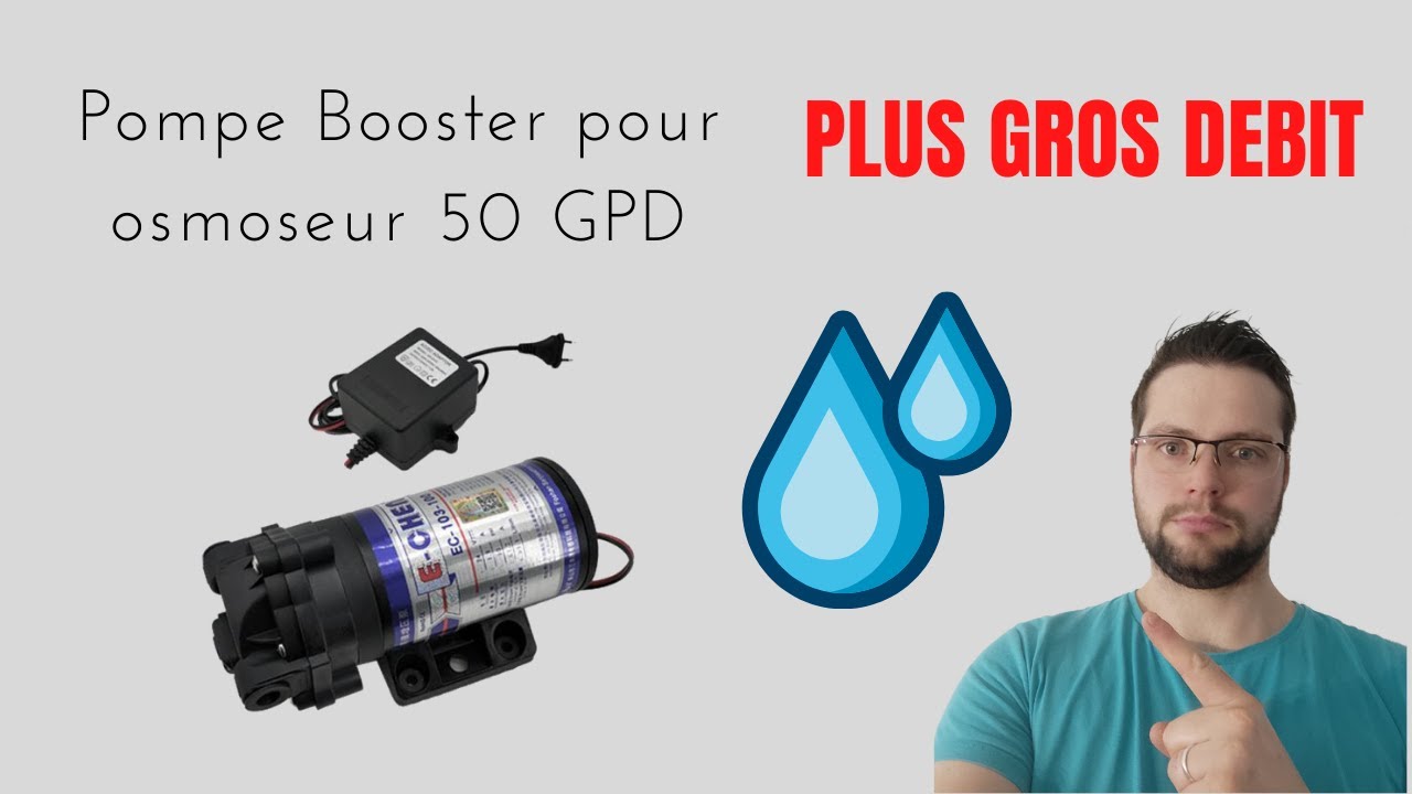 Comment installer une pompe booster avec osmoseur