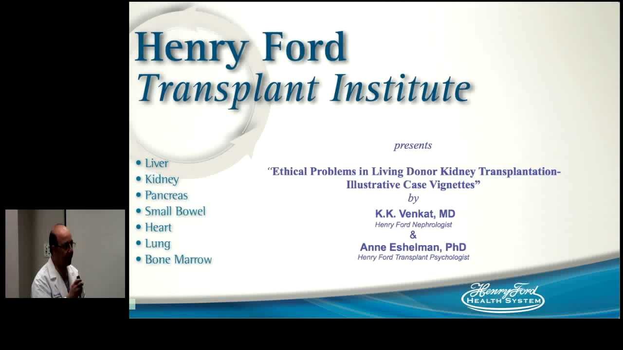 Transplant Talk: Ethical Problems in Living Donor Kidney Transplantation
